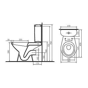 Унитаз-компакт Colombo Вектор плюс S16990500