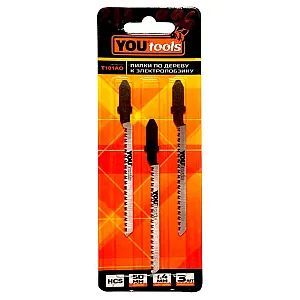 Пилка к электролобзику Yourtools по дереву Т101АО 3 шт