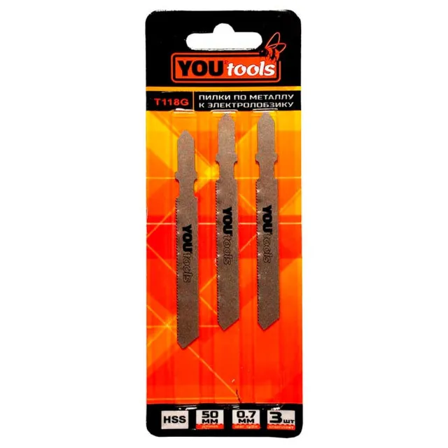 Пилка к электролобзику Yourtools по дереву Т118G 3 шт