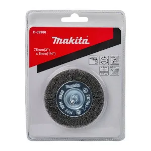 Щетка для дрели Makita D-39986 дисковая гофрированная 75 мм