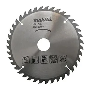 Диск пильный Makita D-81309 по дереву 185*30/20 мм 40 зубьев
