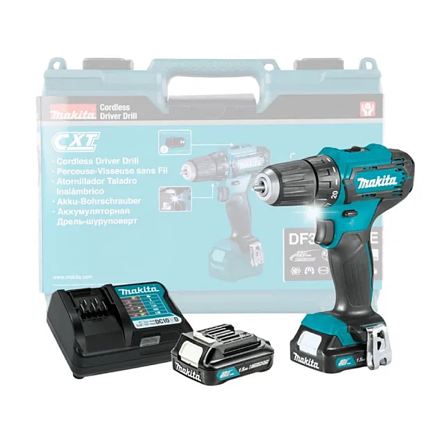 Дрель-шуруповерт Makita DF333DWYE аккумуляторный