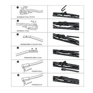 Щетка стеклоочистителя каркасная AWM F 22 R 550 мм