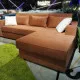 Диван угловой Savlukov Manhattan Белкрафт Escada 151 Brick 2.80*1.85 м