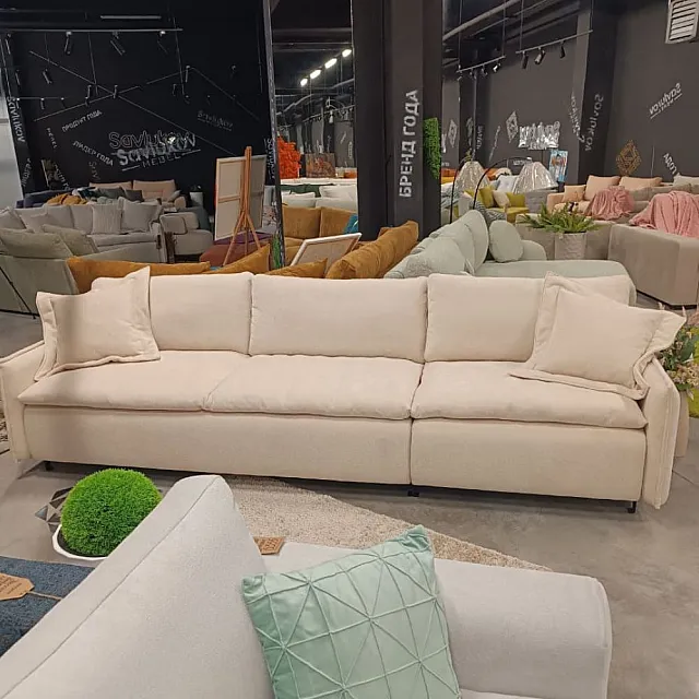 Диван Savlukov Next Белкрафт Safari 08 Cream 3.17*1.06 м