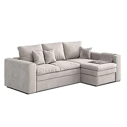 Диван угловой Savlukov Чикаго Belkraft Piano 16 Light Grey 2.80*2.06 м