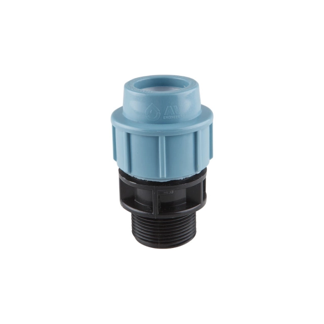 Ниппель AV Engineering AVE1062034 ПЭ наружная резьба 20*3/4 Ниппель AV Engineering AVE1062034 ПЭ наружная резьба 20*3/4