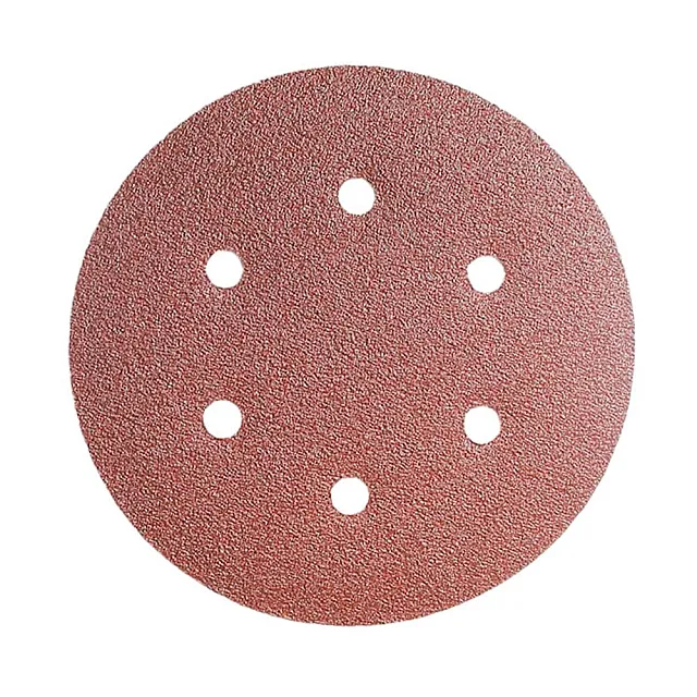 Круг шлифовальный Yourtools 150 мм Р150 самосцепляемый 6 отверстий 5 шт