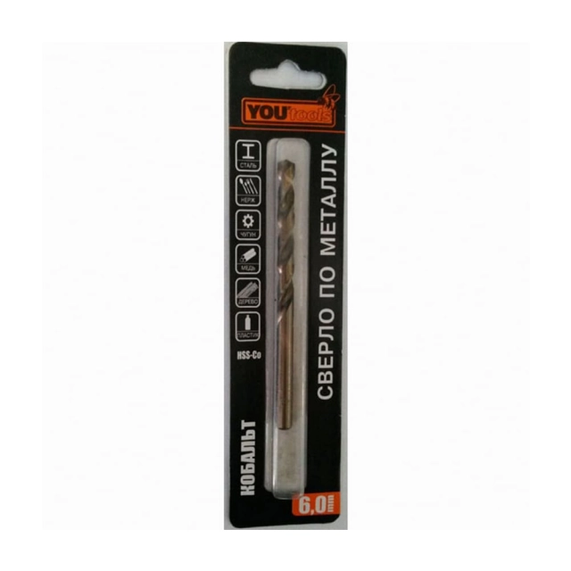 Сверло по металлу Yourtools 01_0228863 3.5*39*70 мм цилиндрический хвостовик HSS-СО 2 шт Сверло по металлу Yourtools 01_0228863 3.5*39*70 мм цилиндрический хвостовик HSS-СО 2 шт