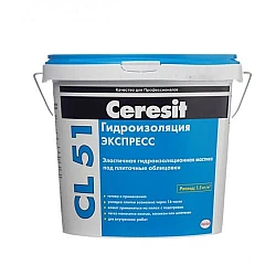 Мастика Ceresit CL 51 однокомпонентная гидроизоляционная 15 кг