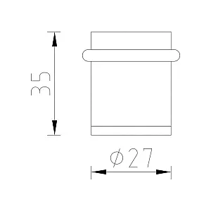 Упор дверной Palidore СО4 АС медь