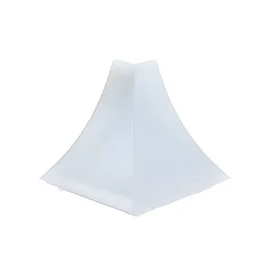 Угол наружный к плинтусу для столешницы Ideal 001 белый