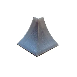 Угол наружный к плинтусу для столешницы Ideal 081 металлик серебристый