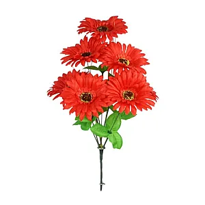 Букет гербер с золотой осокой БС125-1к 7 голов 39 см