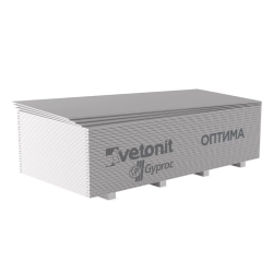Гипсокартон Vetonit Оптима стеновой обычный 12.5*1200*3000 мм