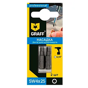 Бита шестигранная Graff SW-02 25 мм