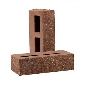 Кирпич облицовочный пустотелый тычковый РуБелЭко Гранит КСПТ5 шоколад