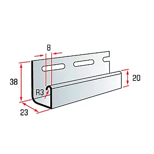 J-trim планка Альта-Профиль Канада Плюс Т-15-3 золотистая