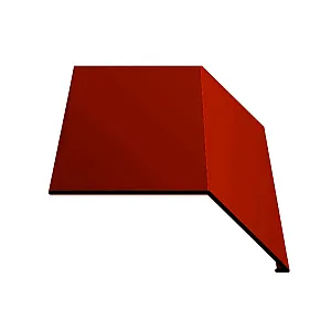 Планка карнизного свеса лобовая 0.5 стальной бархат RAL8004