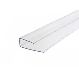 Профиль торцевой Сэлмакс 6 мм прозрачный 2.1 м