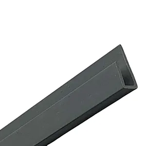 Угол стартовый Албико-групп ПВХ серый 610*3*10 мм