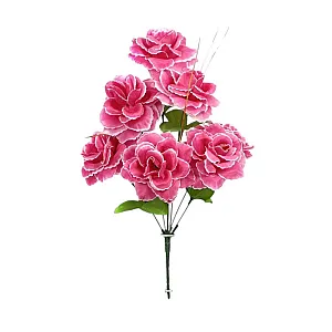 Букет роз с золотистой осокой БС035-1м 7 голов 39 см