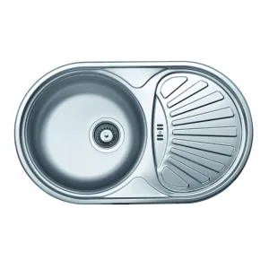 Мойка кухонная КромРус EC-466 чаша левая 60*80 мм