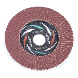 Круг лепестковый Lugaabrasiv КЛТ1 ткань А80 80 125*22.23 мм