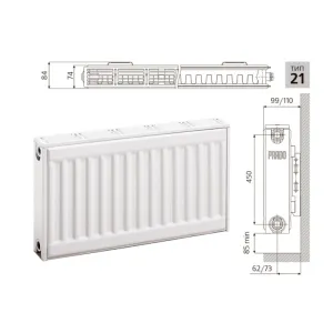 Радиатор Prado Classic 21*500*800 мм
