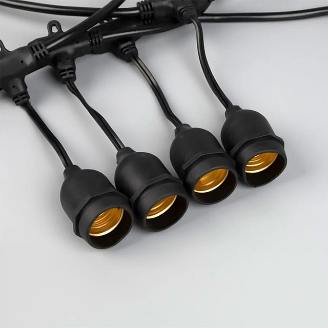 Гирлянда Luazon Lighting Белт Лайт Ретро Spec темная нить 10 м Гирлянда Luazon Lighting Белт Лайт Ретро Spec темная нить 10 м
