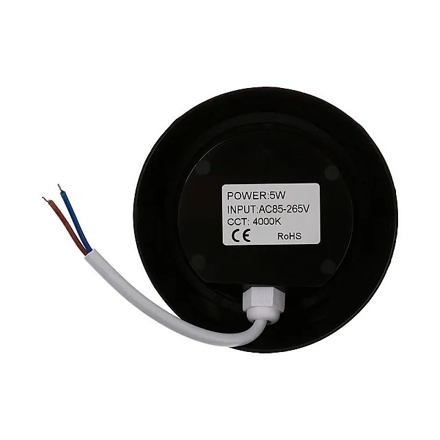 Светильник Сити FSD-049 фасадный 5 Вт 4000К круг IP65 220 В пластик черный