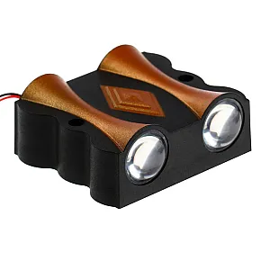 Светильник Глосс FSD-046 фасадный 4 Вт 3000К 2 луча IP65 220 В пластик черный