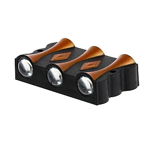 Светильник Глосс FSD-045 фасадный 6 Вт 3000К 3 луча IP65 220 В пластик черный