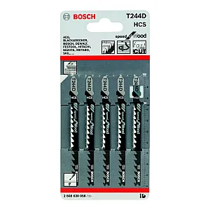 Пилка для электролобзика Bosch 2608630058 по дереву T244D 5 шт