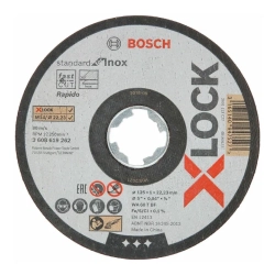 Круг отрезной для нержавеющей стали  Bosch X-LOCK Standard for Inox 125*1.0*22.2 мм