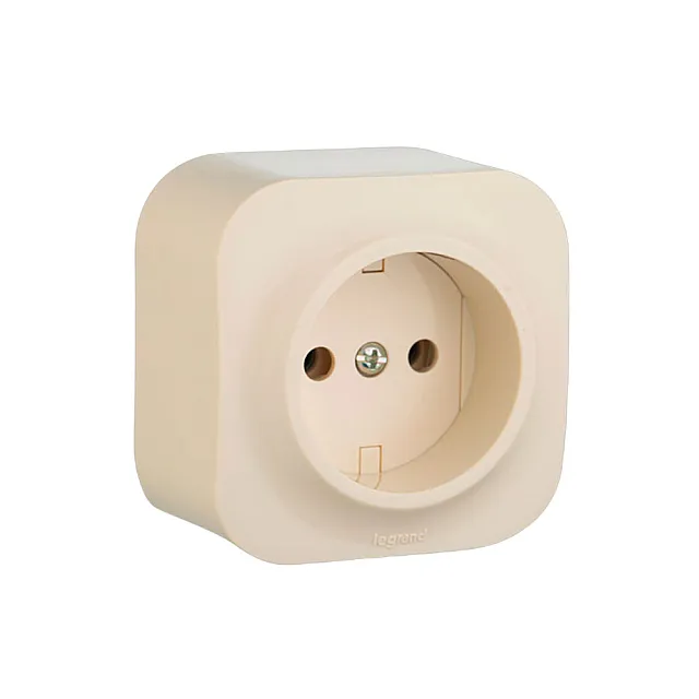 Розетка Legrand Quteo 782240 2P 10/16A слоновая кость
