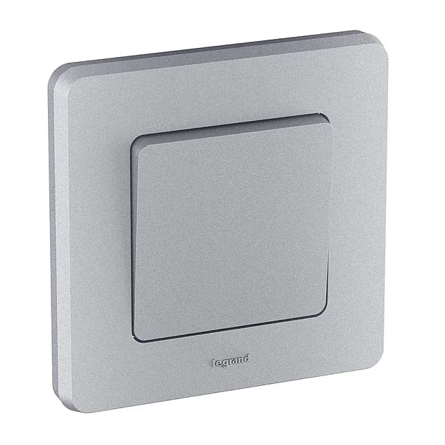 Выключатель Legrand Inspiria 673602 алюминий