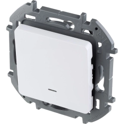 Выключатель с подсветкой Legrand Inspiria 673610 белый