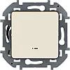 Выключатель Legrand Inspiria с подсветкой 673611 слоновая кость