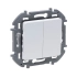 Выключатель Legrand Inspiria 673620 двухклавишный белый