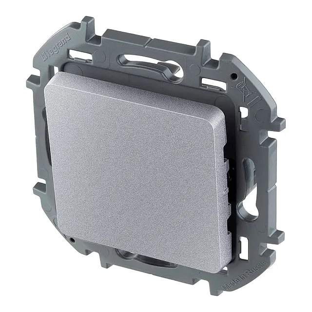 Выключатель промежуточный Legrand Inspiria 673682 алюминий