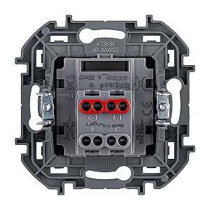 Выключатель промежуточный Legrand Inspiria 673682 алюминий