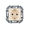 Розетка Legrand Inspiria 673731 2P+Е со шторками слоновая кость