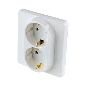 Розетка Legrand Inspiria 673750 2*2P+E белый