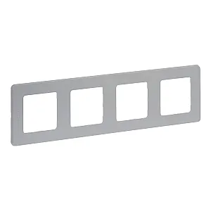 Рамка Legrand Inspiria 673962 4 поста алюминий