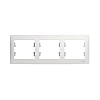 Рамка Schneider Electric Glossa 3-постовая горизонтальная
