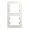 Рамка Schneider Electric Glossa GSL000106 2 поста вертикальная белая