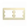 Рамка Schneider Electric Glossa 000202 2-постовая горизонтальная