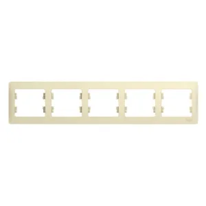 Рамка Schneider Electric Glossa GSL000205 5 постов горизонтальная бежевый