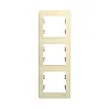 Рамка Schneider Electric Glossa 000207 вертикальная 3-постовая бежевый